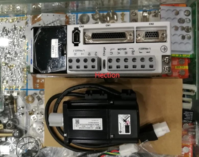 

200W Leadshine AC servo motor ACM6002L2H-B0-D-SS17-bit rotary encoder and AC Servo Driver L5-400Z RUN 3000RPM out 0.64NM Torque