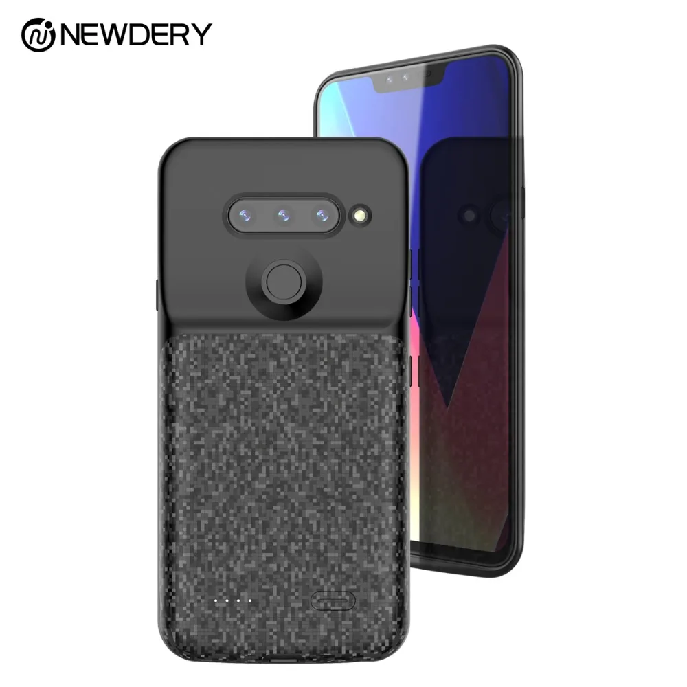 Чехол для аккумулятора NEWDERY для LG V40 ThinQ 5200 мАч тонкий портативный чехол для зарядного устройства с откидной рамкой полная защита для LG V40