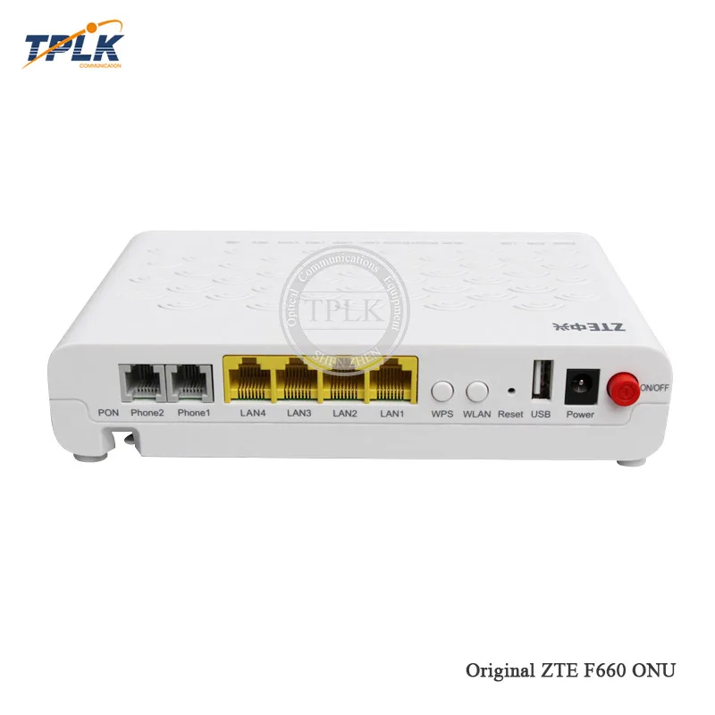 ZTE F660 GPON ONT 4 LAN + 2 голоса WIFI USB 3 0 Версия оптический сетевой терминал английская