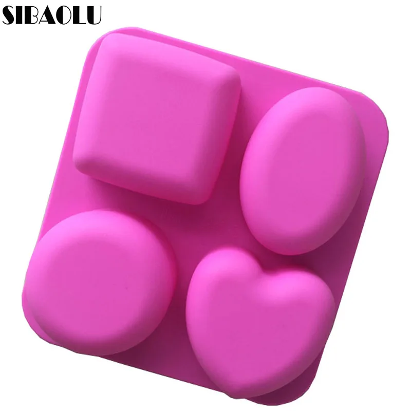 Базовая квадратная Овальная Круглая силиконовая форма для мыла изготовления