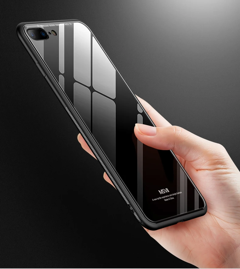 MSVII для iPhone 8 чехол стекло Coque для Apple iPhone 7 7 plus чехол силиконовая рамка+ Зеркальное стекло крышка для iPhone 8 plus чехол s