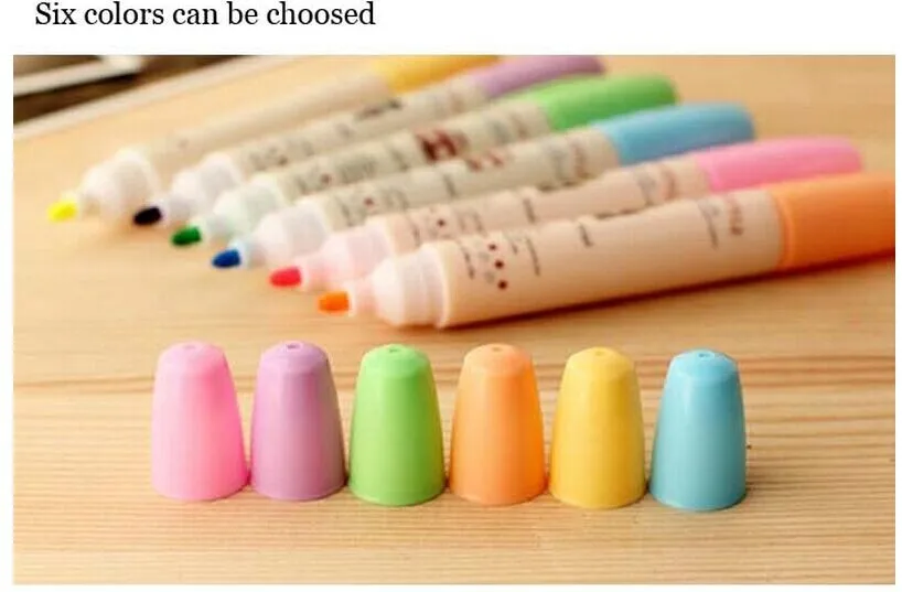 Stick Type Fluorescent Highlighter Pen Text Liner Pastel Colors Deco Label Tag | Канцтовары для офиса и дома