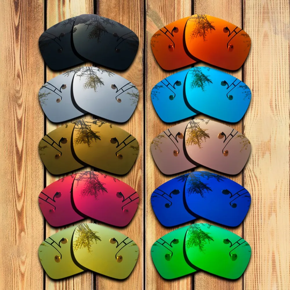 2 Pairs 100% Precisely Cut Polarized Replacement Lenses for Oakley Holbrook OO9102 Sunglass - Many Colors