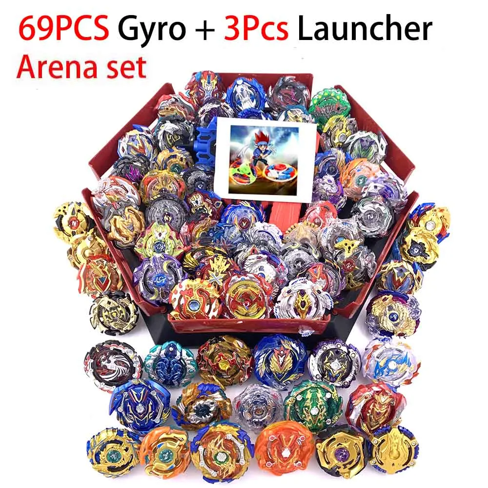 41 стиль Топы Beyblades металлический набор коробка топ взрыв Bey Blade пусковое устройство Beyblade игрушки для детей мальчик - Цвет: 39-ZDP-72PCS