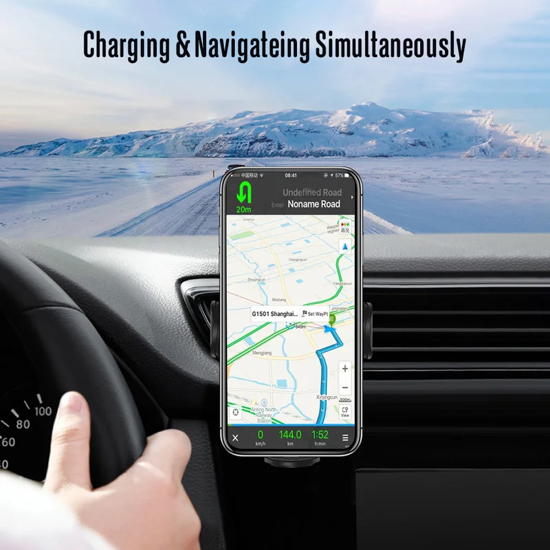 Новинка 10 Вт Qi Беспроводное Автомобильное зарядное устройство для Iphone 8 X XS MAX