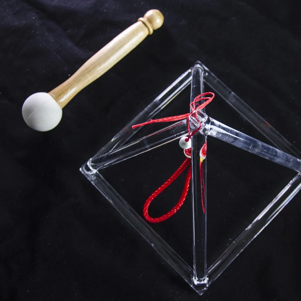 

6 Inch Crystal Singing Pyramid for Chakra balancing/Yoga/Meditation/Sound Healing