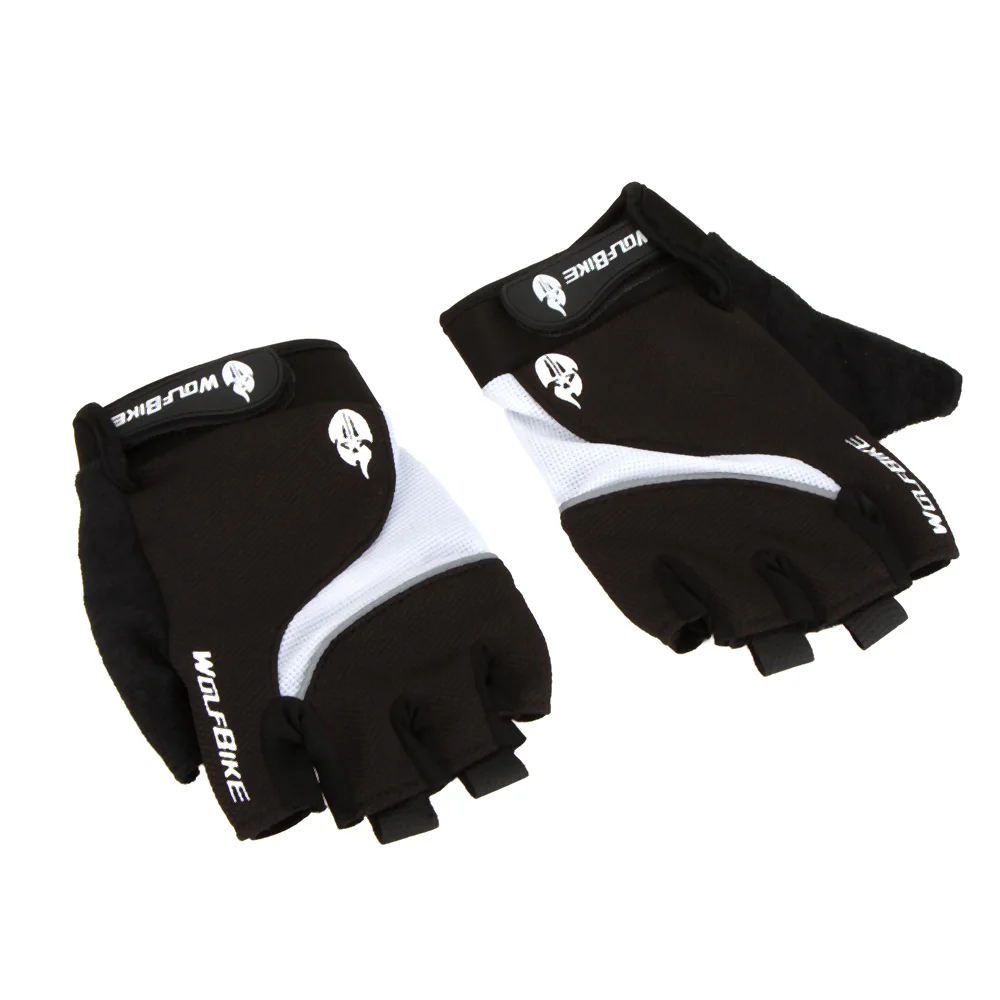 Профессиональный волк Велосипед Марка MTB без пальцев Фитнес Guantes гель