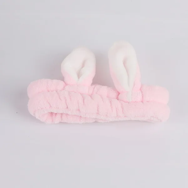 Pink 1 шт. Макияж лица мыть повязки прекрасный эластичный ободок с ушками для женщин повязка для волос для девочек повязка для волос аксессуары для волос - Цвет: Pink