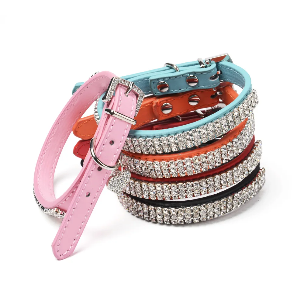 Собака продукта 2 &quotШирина собаки жгут воротник сверло алмазов с кожаный ошейник