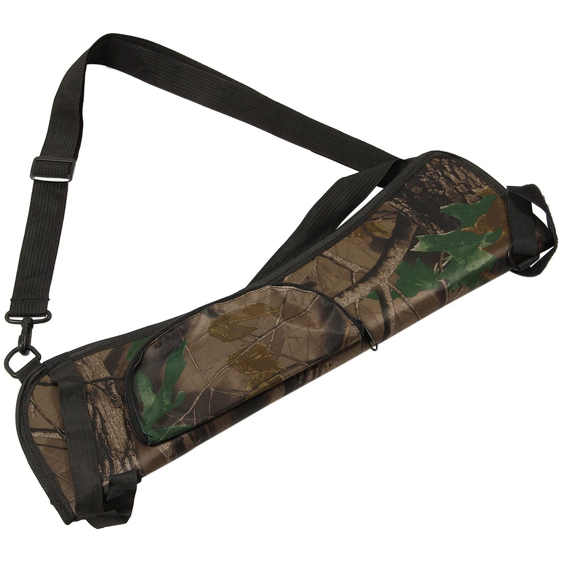 

Portable Archery Quiver Arrow Holder Bow Back Side Waist Hanging Buckle Zip Pocket 58*17 cm