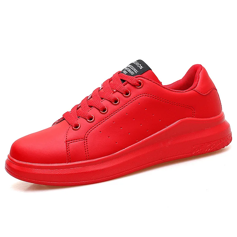 

New Spring and summer junior high school students red shoes big boy male shoes boys and girls youth casual running shoes