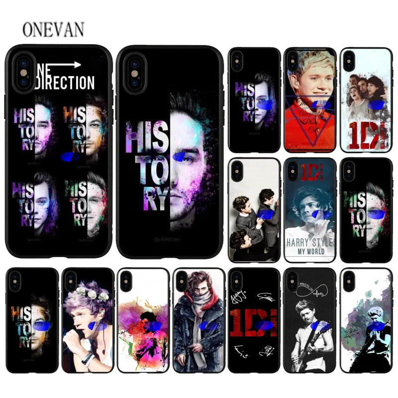 История One direction harry styles Хоран черный мягкий чехол для мобильного телефона Apple iPhone 7