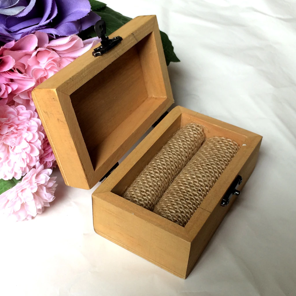 Новинка Лидер продаж винтажная деревянная коробка держатель для кольца