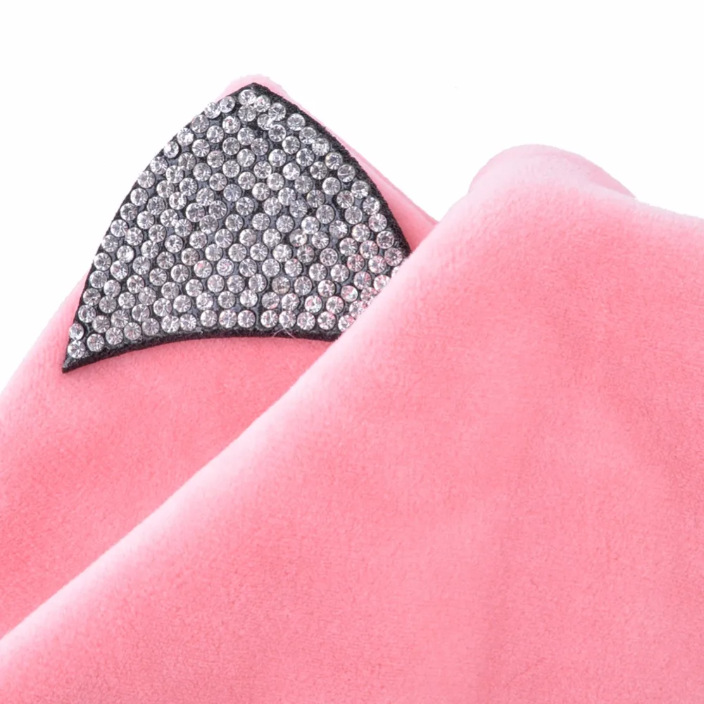 TQMSMY женская зимняя теплая шапка с кошачьими ушками бархатные шапки Skullies для