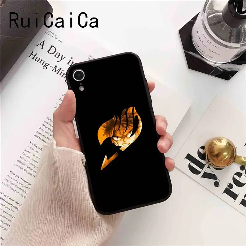 Чехол для iPhone 6S 6plus 7 7plus 8 8Plus X Xs MAX 5 5S XR с логотипом аниме манги Феи хвоста Ruicaica |