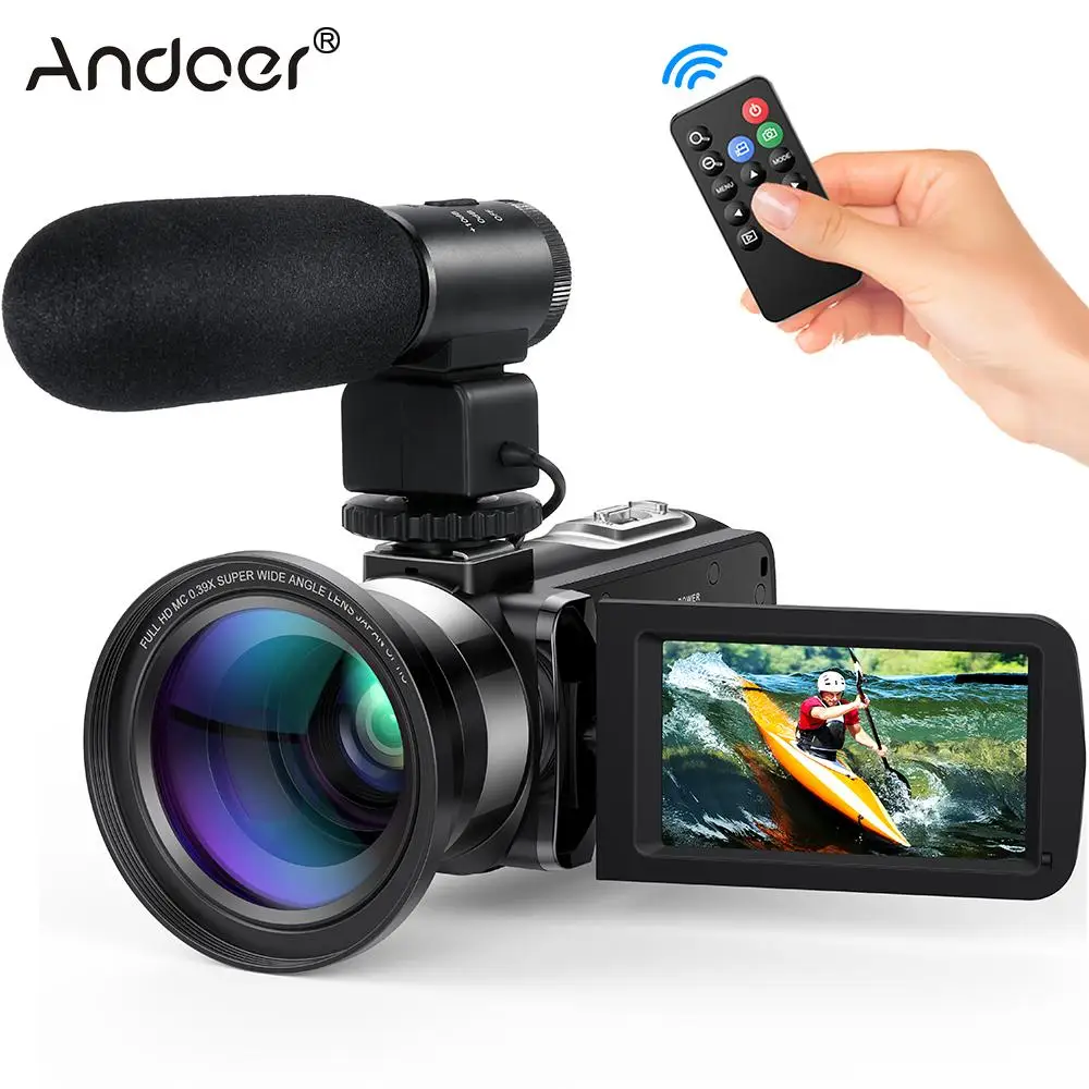 Andoer FHD 1080P Портативная инфракрасная камера с ночным видением вращающаяся на 3 0