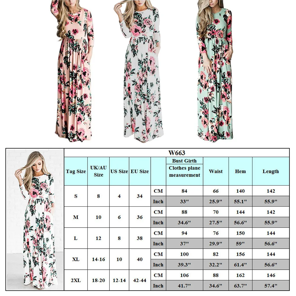 Сверхдлинная юбка Повседневное платье с коротким рукавом и карманом Элегантная