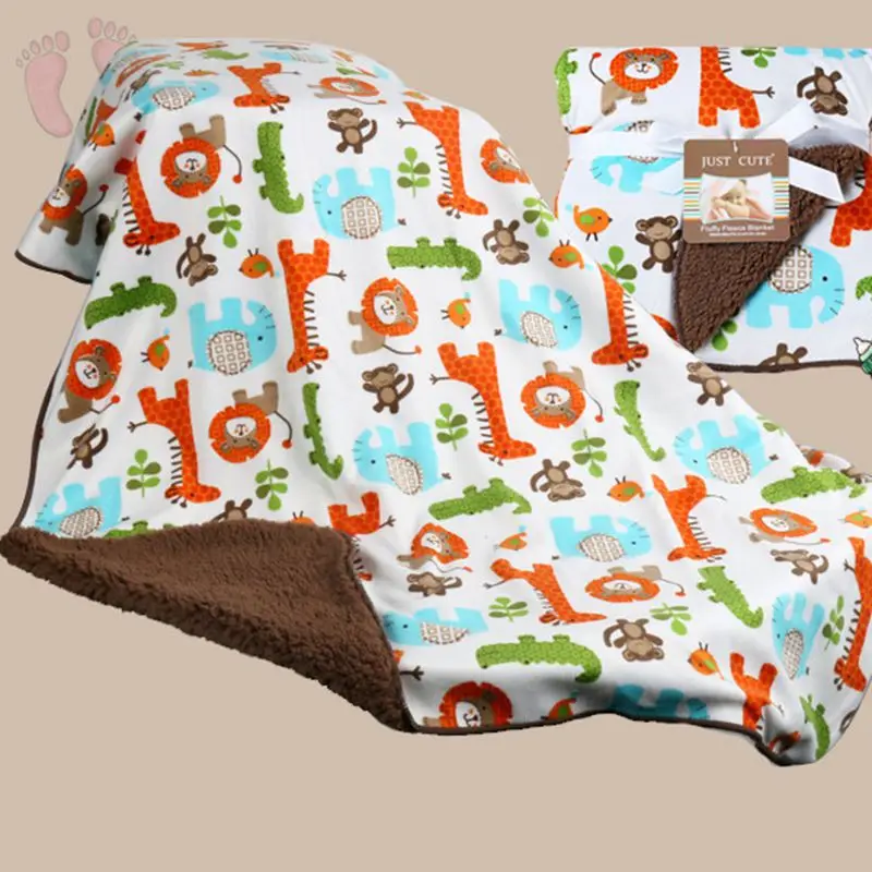 Плюшевое детское одеяло из кораллового флиса Пеленальное Одеяло для