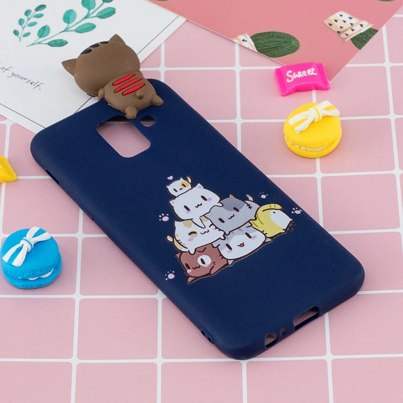 Чехол для Samsung Galaxy A6 2018 SM A600 A600F 3D мультяшный панда Единорог чехол Plus A605 A605F |