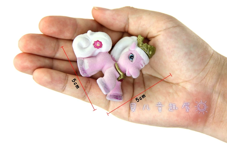 

Free Shipping 8pcs/Lot Princess Collection PVC Figures little horse Christmas Gift Birthday Gift