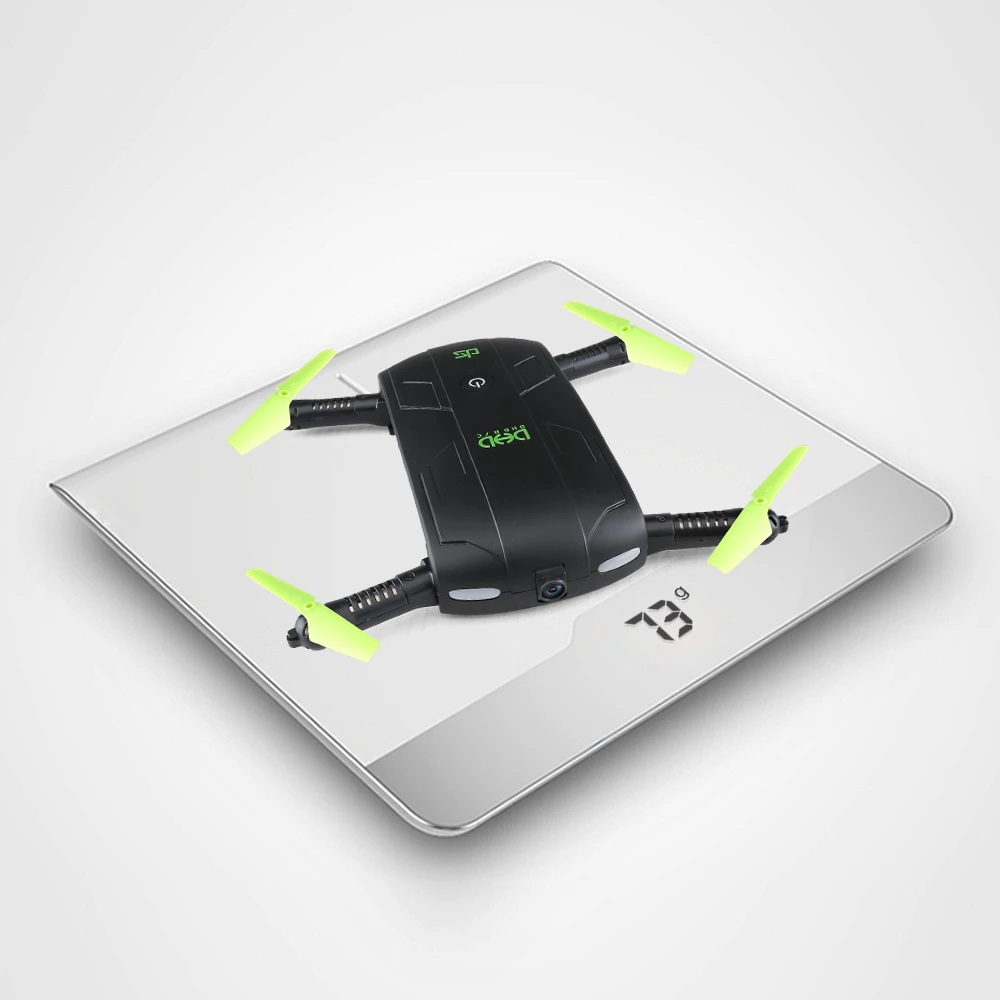 DHD D5 Quadcopter селфи Радиоуправляемый Дрон с WI FI FPV 480 P Камера в сложенном виде