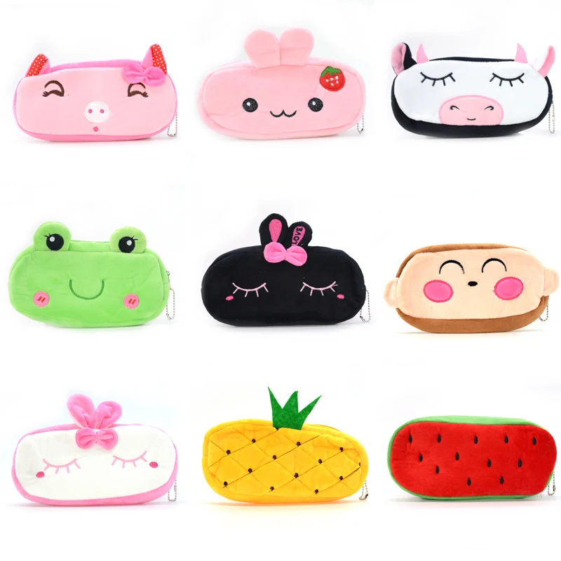 Плюшевый пенал Estuche Escolar пенал Kalemlik Kalem Kutusu Trousse Scolaire Stylo Pencilcase School Cute Astuccio