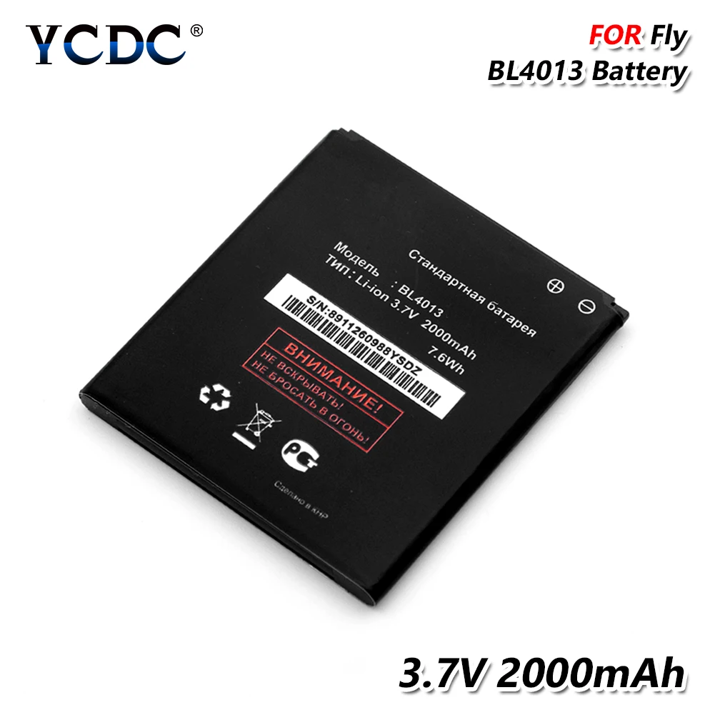 2019 оригинал YCDC высокая производительность 3 7 в Φ 2000 мАч для FLY IQ441 IQ 441