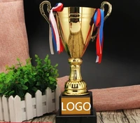 hot sale sports football basketball award trophy cups golden plated metal cup trophy sports trophies award medals 29 5cm height
