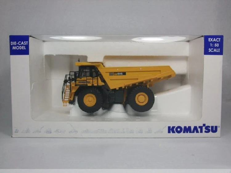 Литьевая игрушка модель подарок UH8009 1:50 Масштаб Komatsu HD605 внедорожный грузовик строительные машины для украшения, коллекция