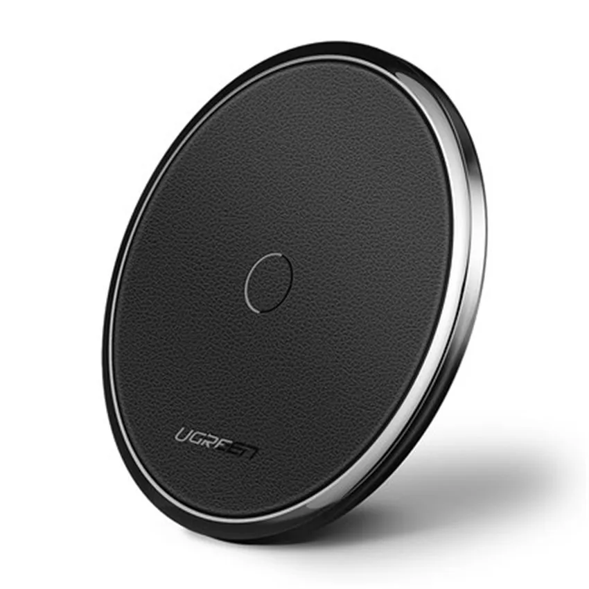 Беспроводное зарядное устройство Ugreen из кожи для Samsung Galaxy S9 S8 S7 10 Вт USB Qi