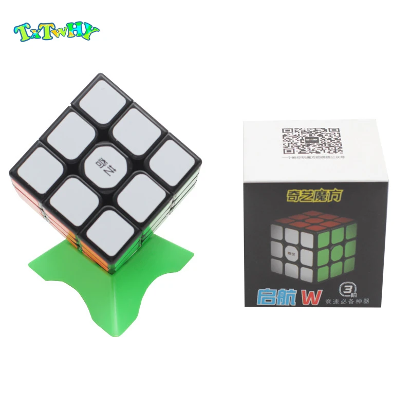 Кубик Рубика Qiyi Профессиональный 3x3x3 наклейка скоростной скручивающийся пазл