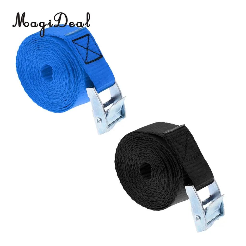 2 шт. металлический Cam-блокировки пряжки стяжных ремней прочный полиэстер