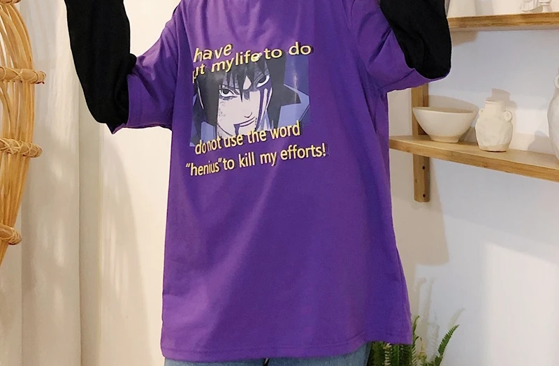 Camisetas Mujer, осенняя женская футболка, Корейская уличная футболка Ulzzang Harajuku с мультяшным принтом, футболка с длинным рукавом, женские топы