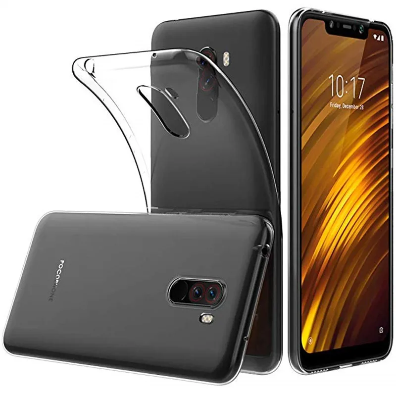 Мягкий прозрачный ТПУ силиконовый чехол для Xiaomi Pocophone F1 задняя крышка 6 18 дюймов