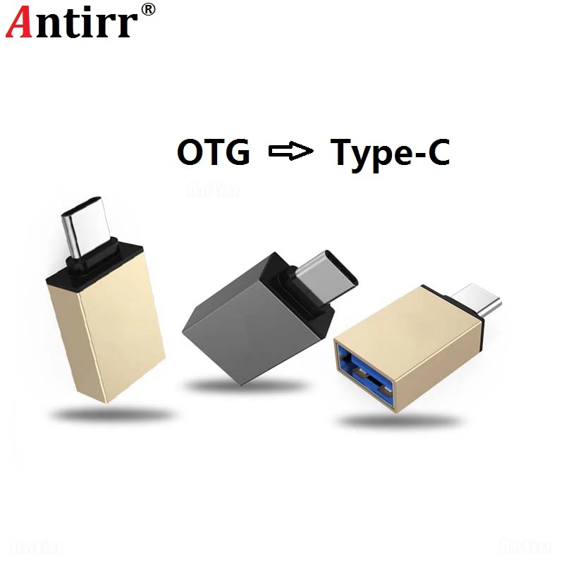 Antirr USB 3 1 Тип C папа к 0 Женский OTG конвертер питания зарядное устройство адаптер