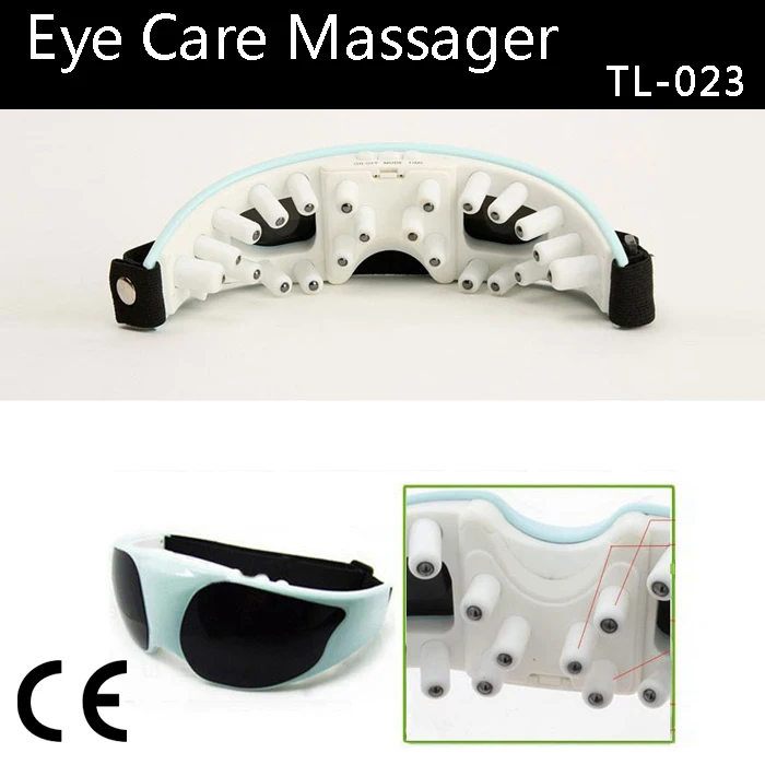 Free Shipping 2015 New Mask 3 Use USB Migraine DC Electric and Battery Care Eye Massager TL 023|massage double|massage facial bedmassage
