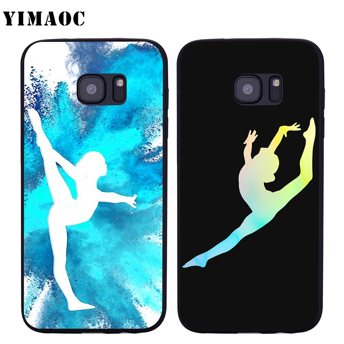 YIMAOC гимнастический силуэт Мягкий силиконовый чехол для Samsung Galaxy A7 A8 A9 S10e J6 Plus 2018 |