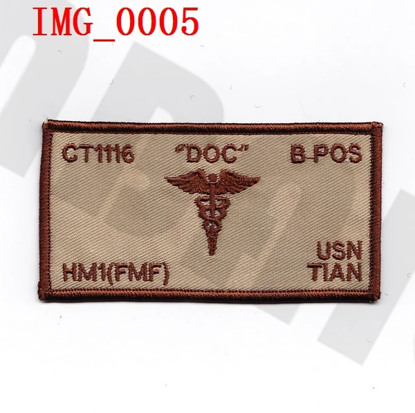 Tan Нашивка для вышивания морпехов USMC Спецодежда Медицинская спасательная пользовательское имя Ленты текст бренд Боевая тактика Военная - Цвет: Tan