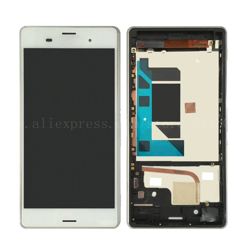 Для Sony Xperia Z3 ЖК-дисплей Дисплей + Сенсорный экран digtizer сборки Замена для Рамки