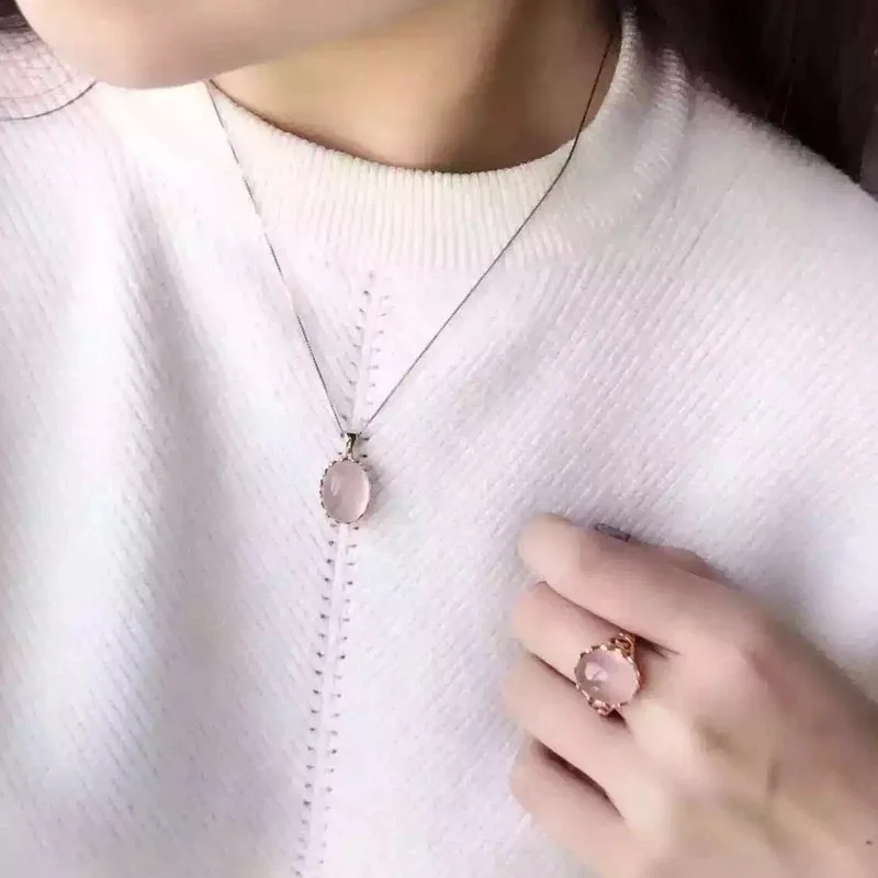 Женский набор ювелирных украшений Fidelity простой из натурального халцедона