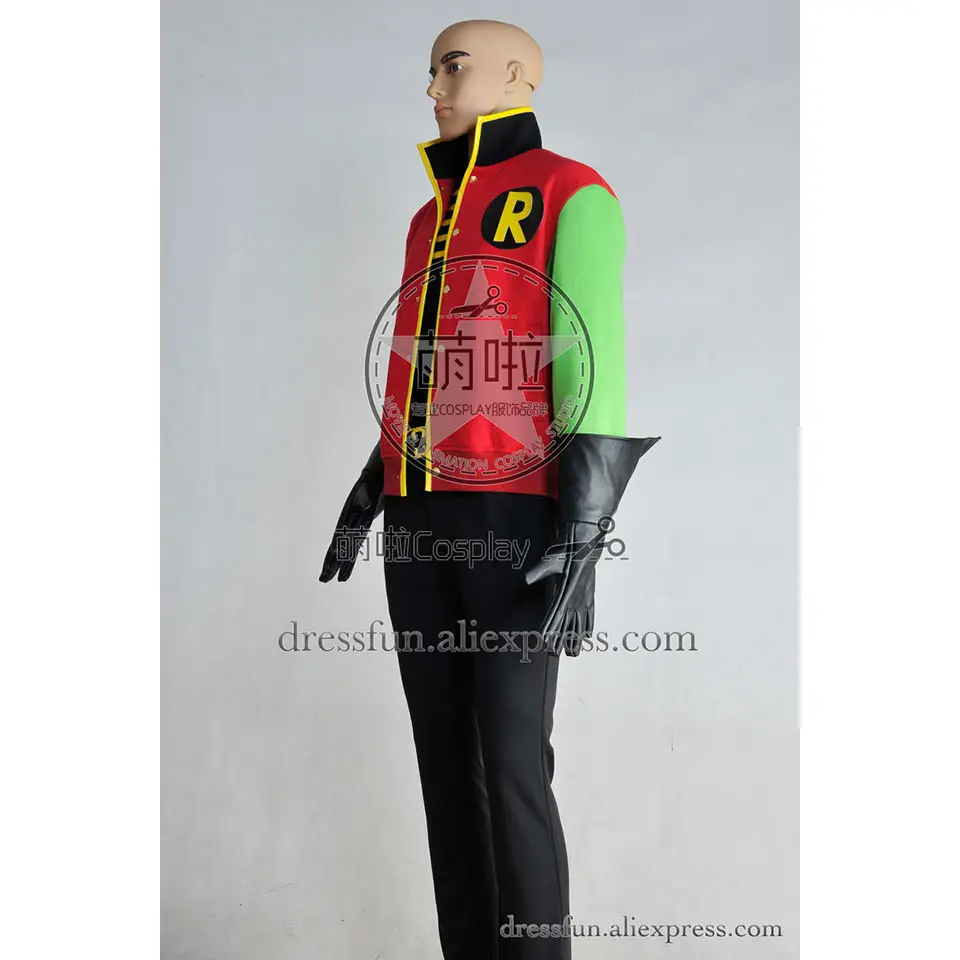 Бэтмен Thrillkiller Косплей Робин костюм новый полный комплект униформы наряды