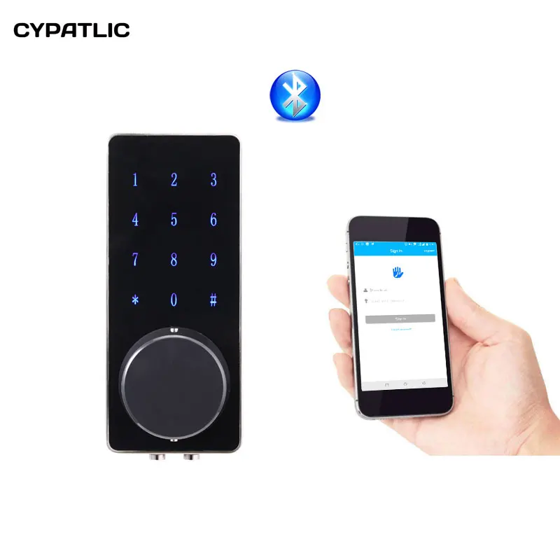CYPATLIC Bluetooth цифровой дверной замок умный замок с электронно комбинацией приложения, код, Deadbolt для дома, гостиницы, квартиры