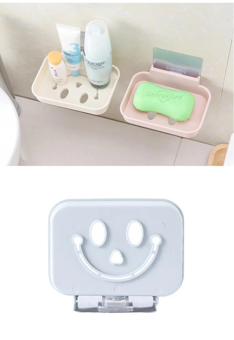 Многофункциональная бесшовная настенная пластиковая Коробка для мыла со