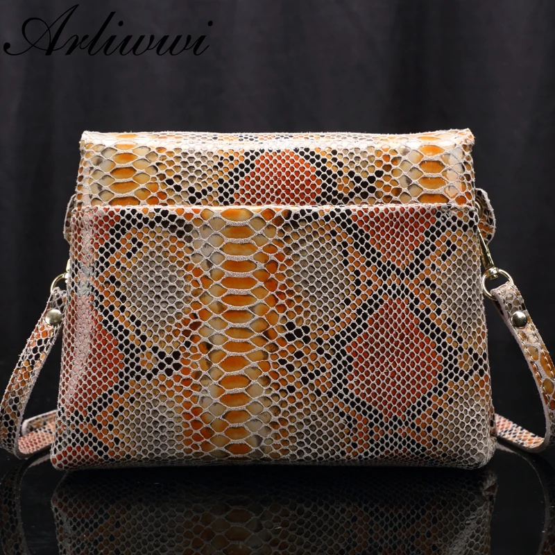 Женская сумка из натуральной кожи с тиснением под рептилию|brand leather handbag|leather