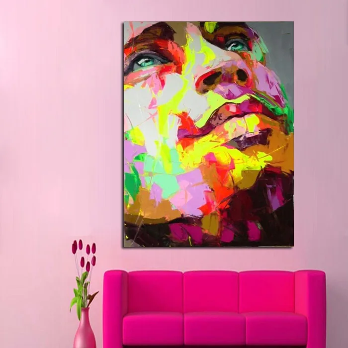 Ручная роспись современный портрет картина маслом s домашний декор высокое