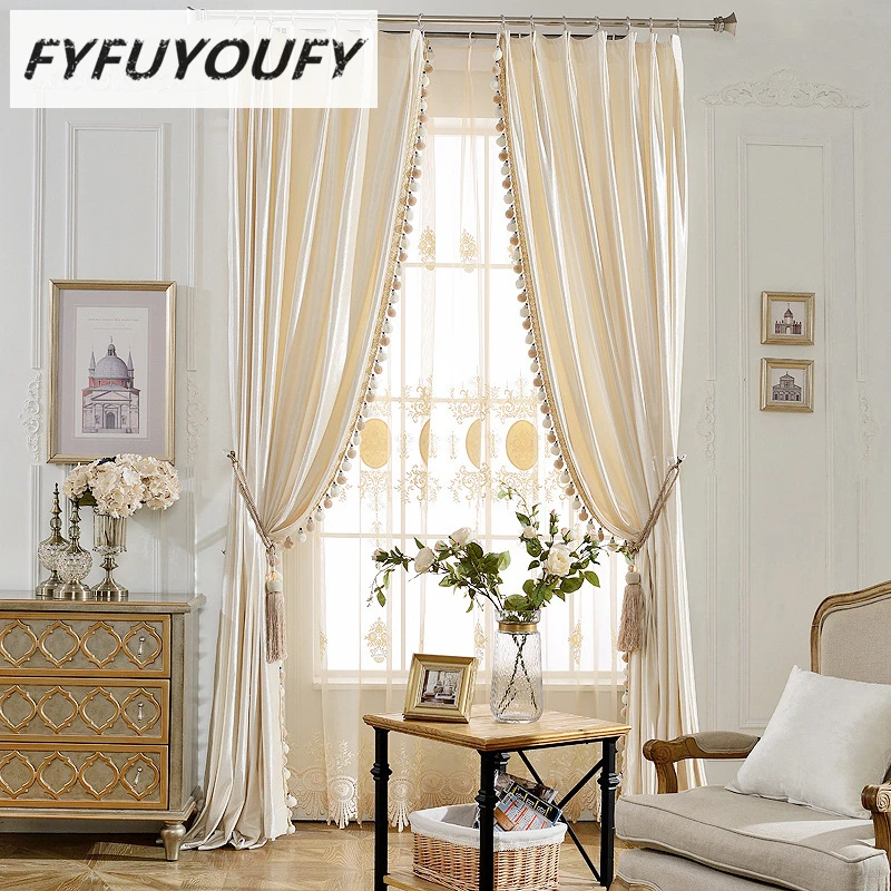 Современные роскошные элегантные однотонные занавески для кухни гостиной