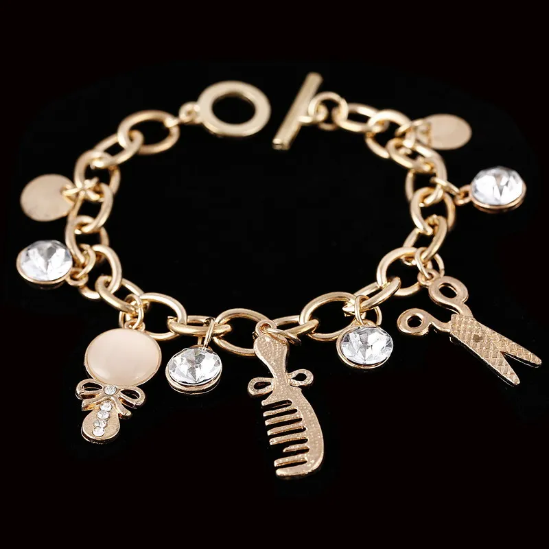 Милый браслет-цепочка с золотым/серебряным покрытием ювелирные изделия для