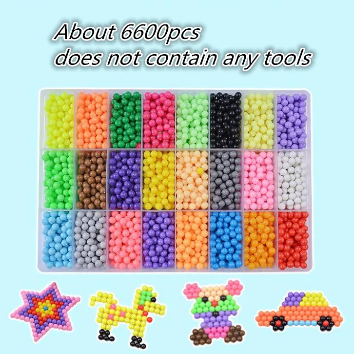 Цвет: желтый DIY водные бусины спрей Волшебная ручная работа 3D 5 мм perler бусины Хама головоломки Развивающие игрушки для детей подарок на день рождения - Цвет: Цвет: желтый