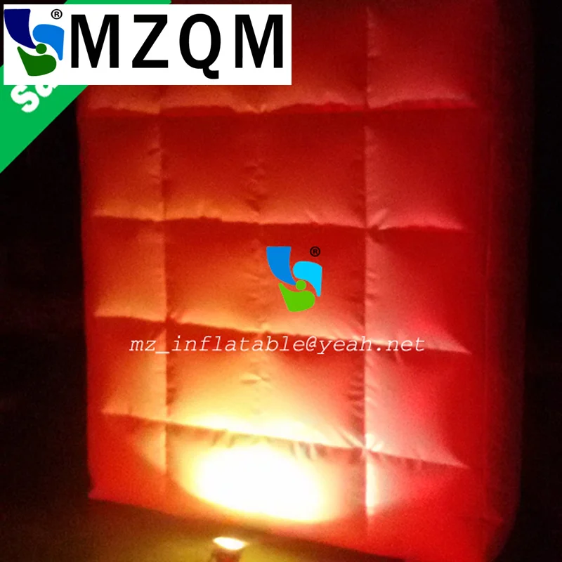MZQM 2*2 м новинка 2017 привлекательная надувная фотобудка Настенная/светодиодная