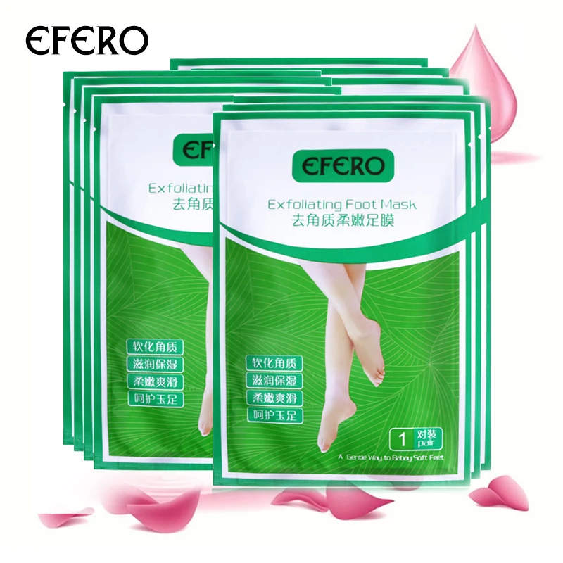 

EFERO 3 упаковки = 6 шт. отшелушивающая маска для ног, крем для удаления пятки, носки для ухода за кожей ног, носки для педикюра, спа-носки для ног